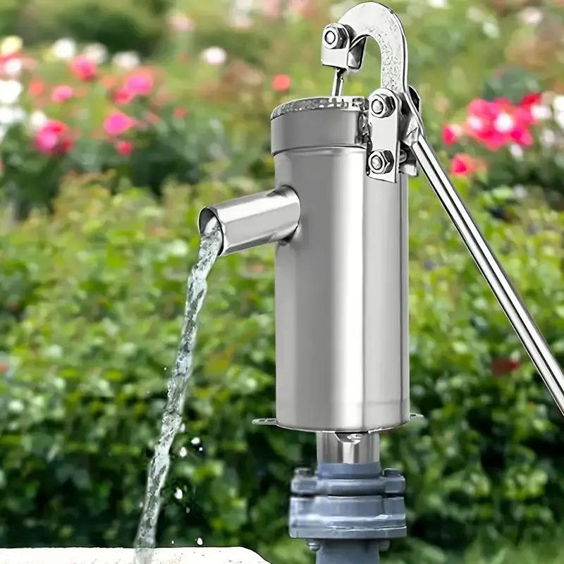 A merry-go-round style manual pump